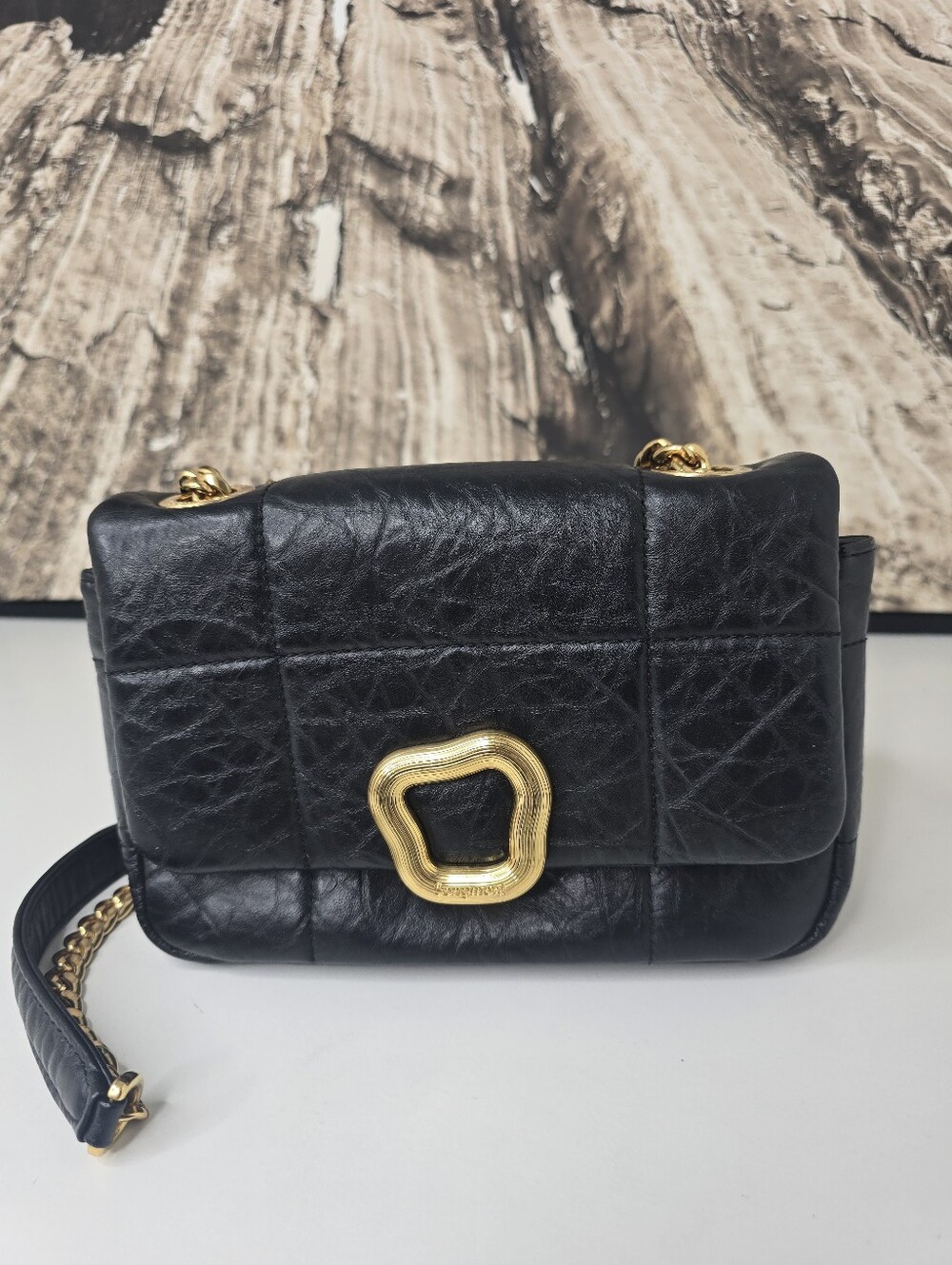 Songmont Black Small Chocolate Bag
